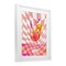 Stupell Industries Retro Checkered Summer Cocktail Framed Print Under Glass, design by Lil' Rue
